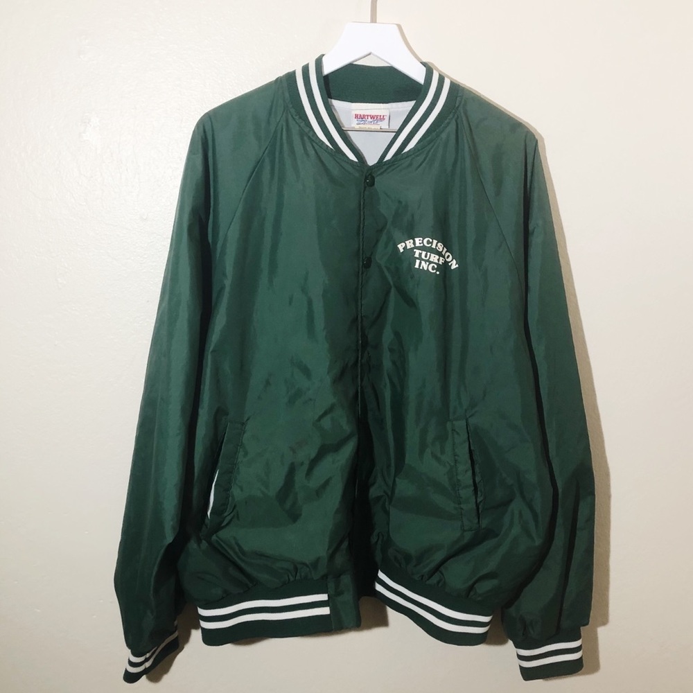 Vintage Hartwell Sports Satin Bomber Jacket